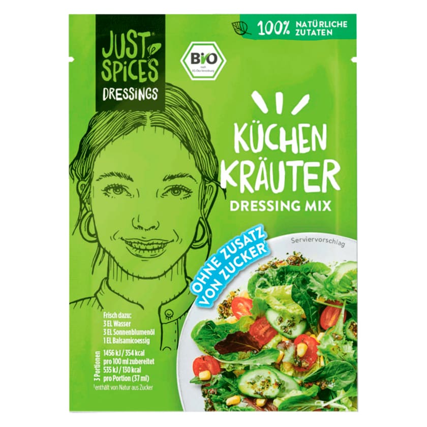 Just Spices Bio Küchen Kräuter Dressing Mix 24g